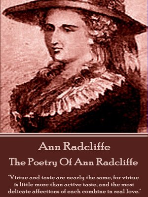 cover image of The Poetry of Ann Radcliffe